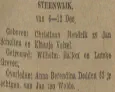 Steenwijk:  Burgelijke stand 6 dec 1940